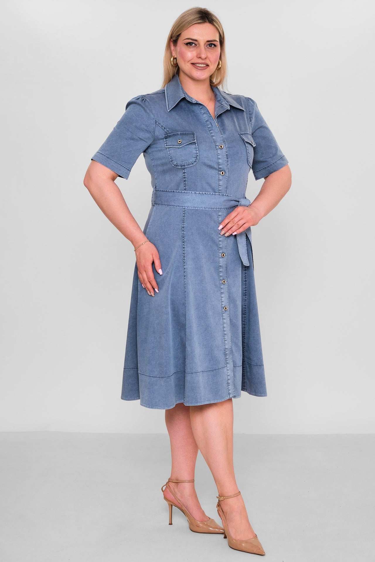 Elitline - Plus Size Dress (ELT26Y8-276-4006) - 8690200186943