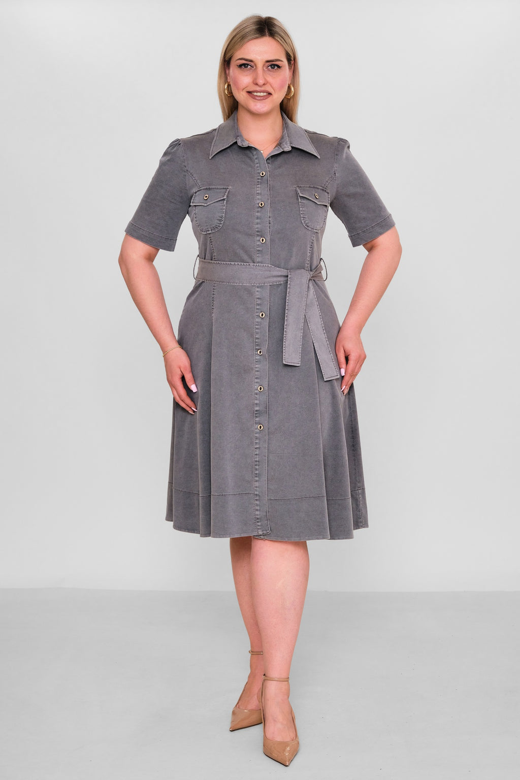 Elitline - Plus Size Dress (ELT26Y8-276-4006) - 8690200186950