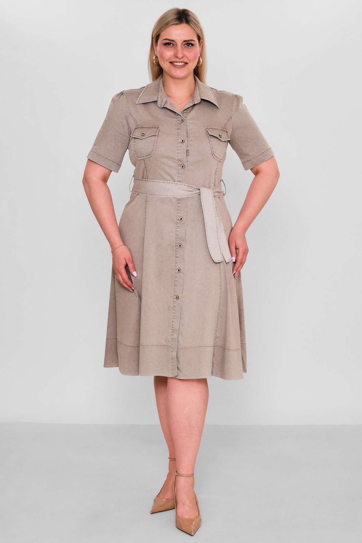 Elitline - Plus Size Dress (ELT26Y8-276-4006) - 8690200186967