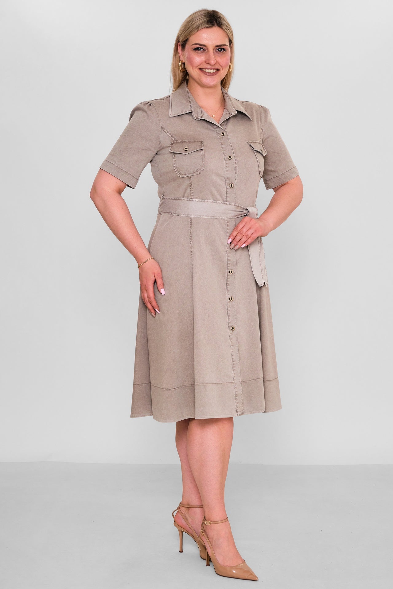 Elitline - Plus Size Dress (ELT26Y8-276-4006) - 8690200186967