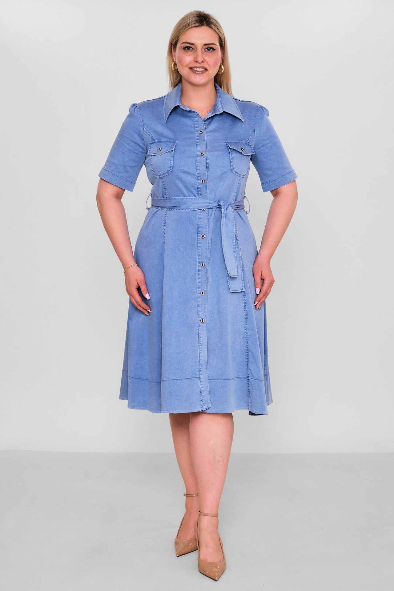 Elitline - Plus Size Dress (ELT26Y8-276-4006) - 8690200186981