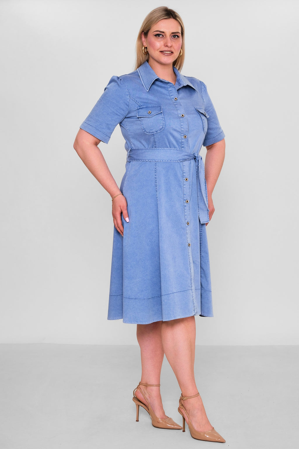 Elitline - Plus Size Dress (ELT26Y8-276-4006) - 8690200186981