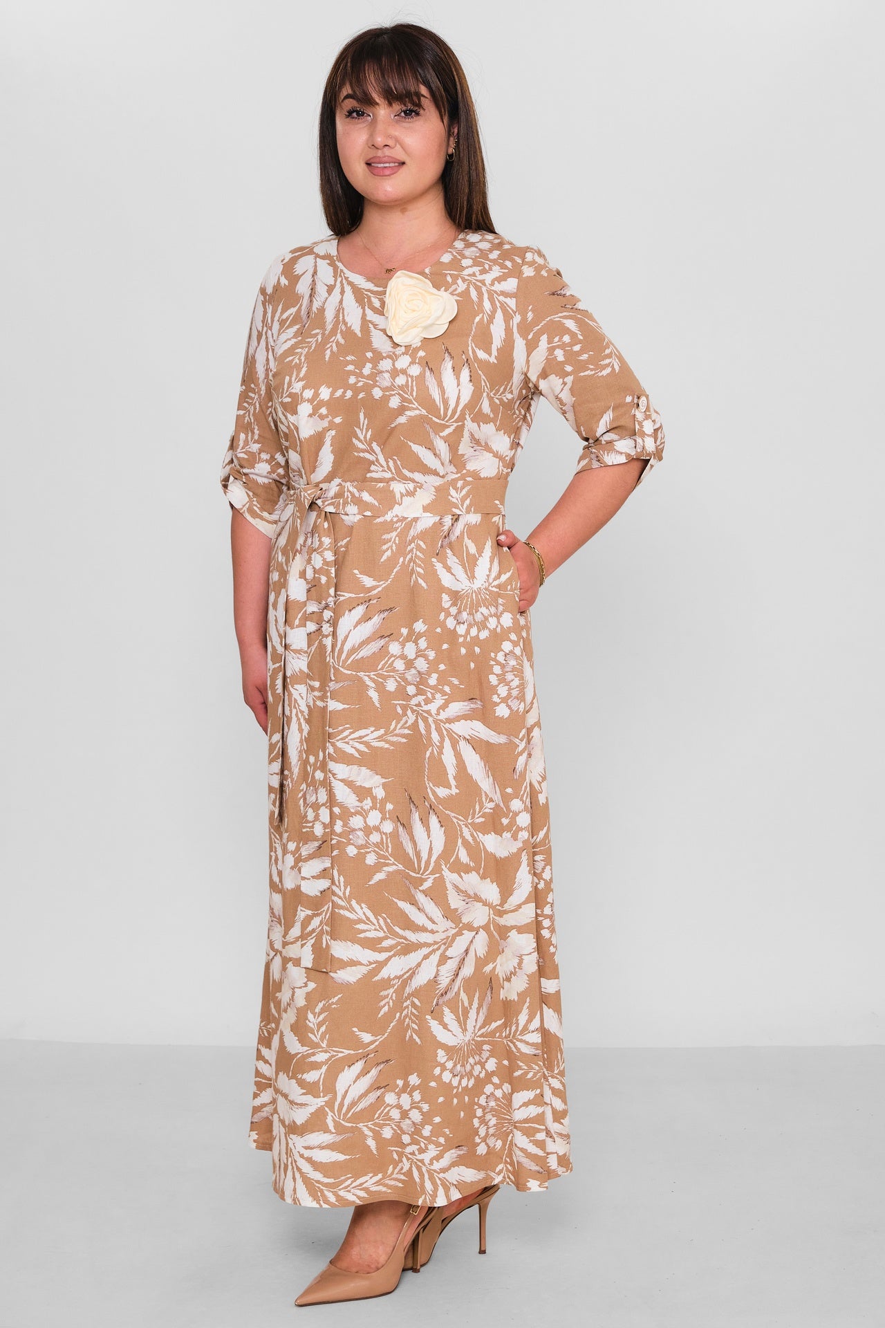 Dress Port - Plus Size Dress (DSP26Y5768) - 8690200187278