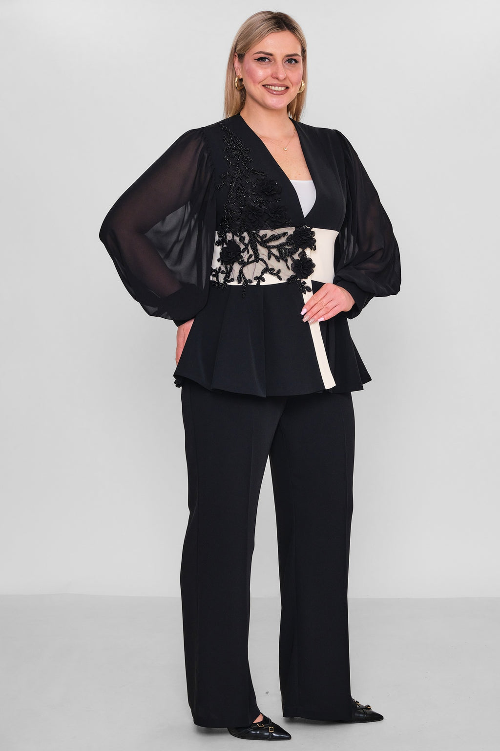 Qne Tu - Plus Size Suit (QNE26Y5273BB) - 8690200187452