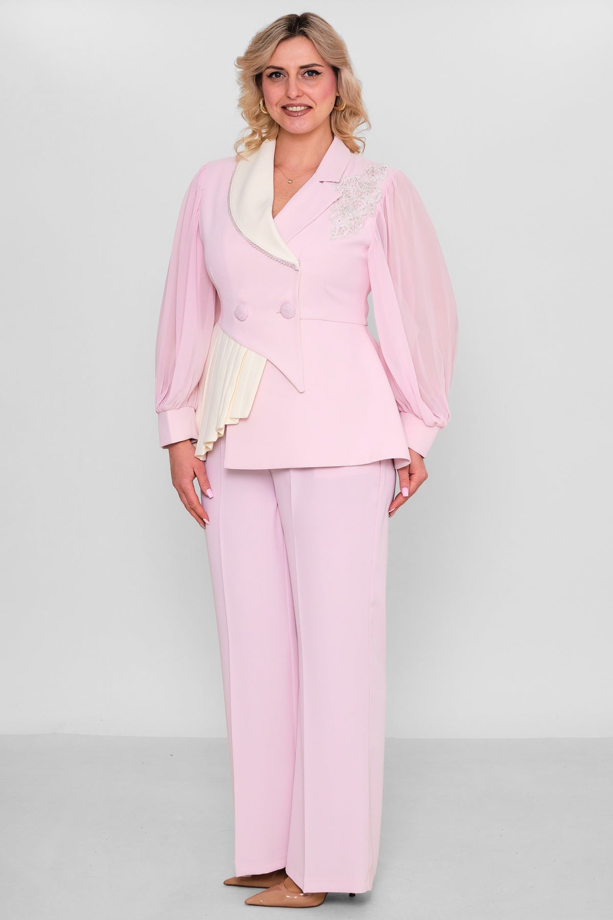 Qne Tu - Plus Size Suit (QNE26Y5297BB) - 8690200187490