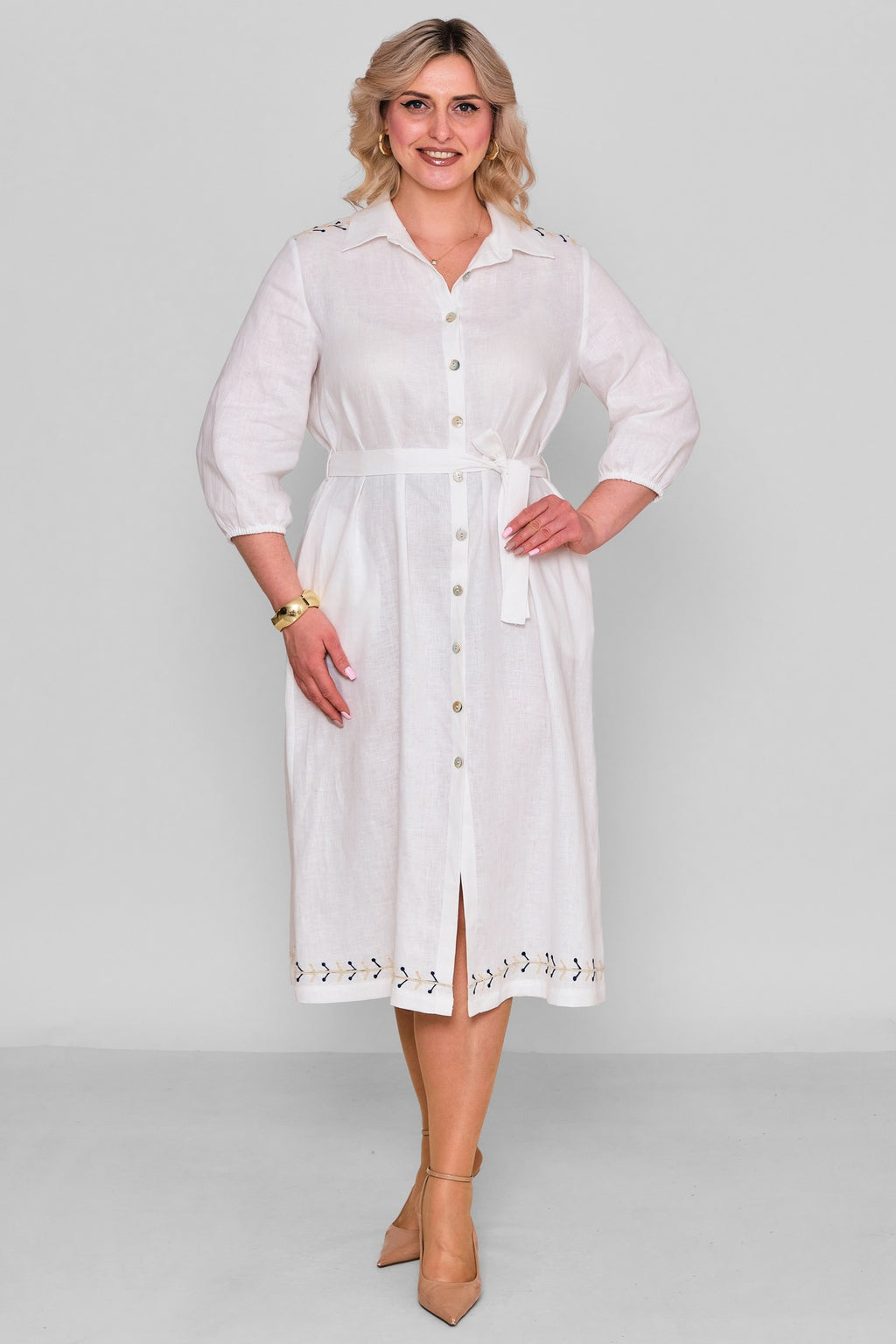 Laluce - Plus Size Dress (L2.Y26.ELB.2E692) - 8690200187841