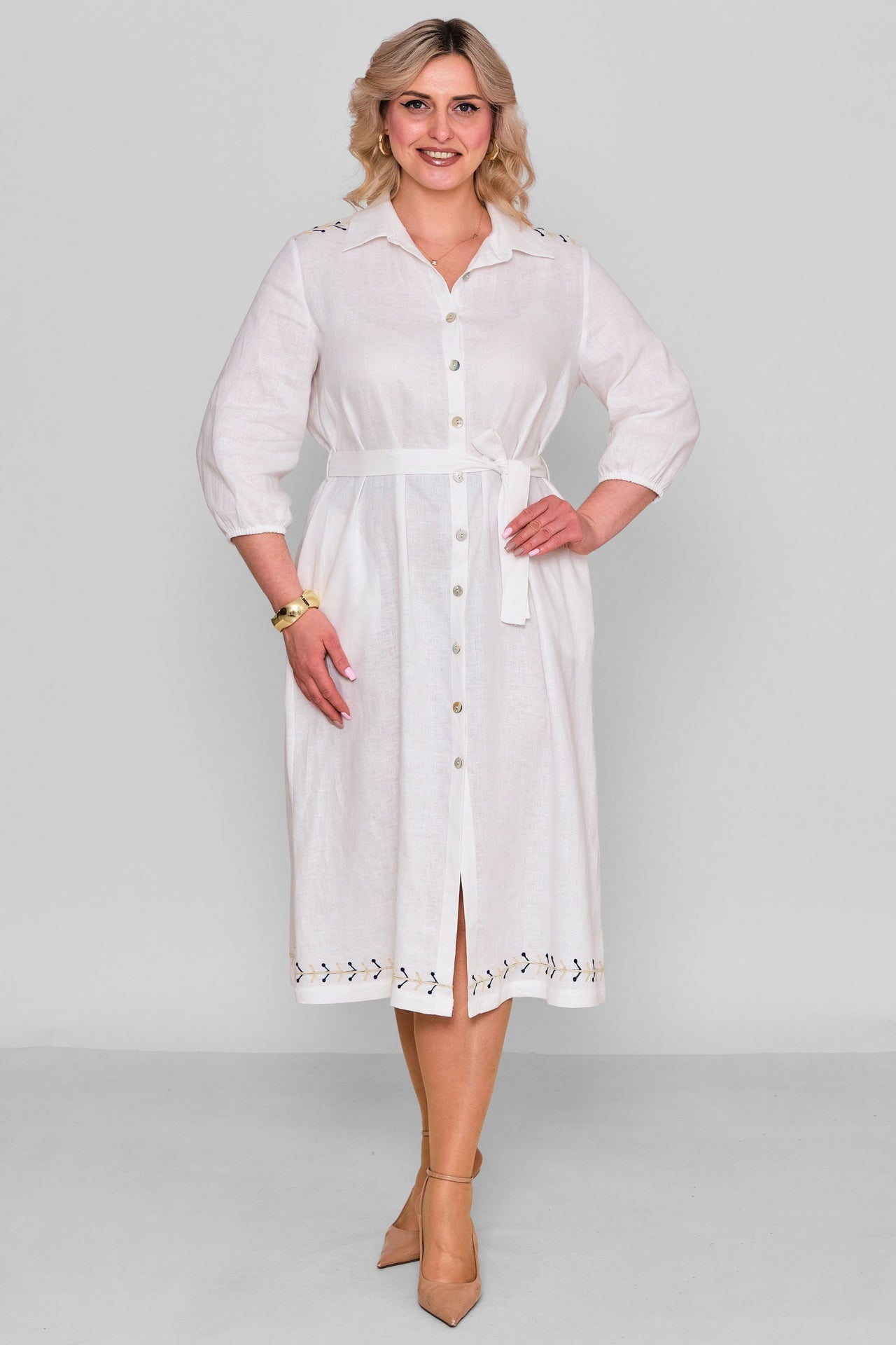 Laluce - Plus Size Dress (L2.Y26.ELB.2E692) - 8690200187841