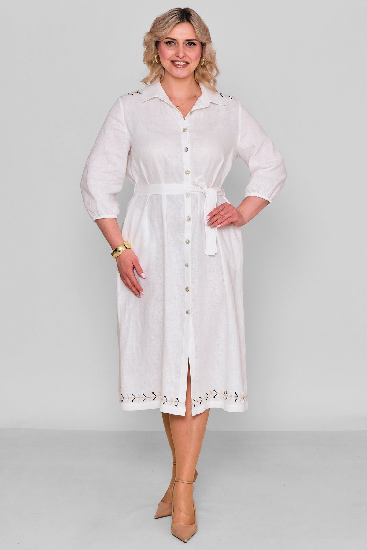 Laluce - Plus Size Dress (L2.Y26.ELB.2E692) - 8690200187841