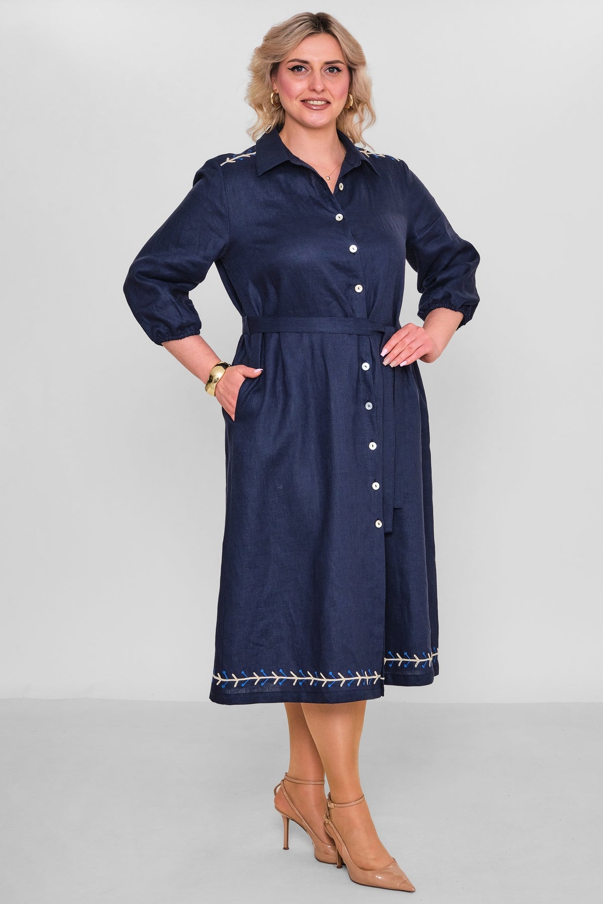 Laluce - Plus Size Dress (L2.Y26.ELB.2E692) - 8690200187858