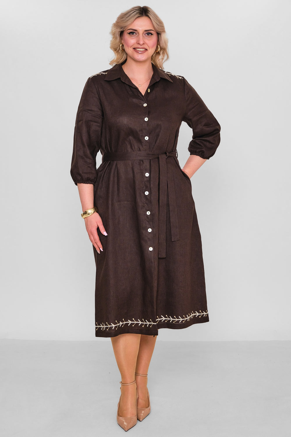 Laluce - Plus Size Dress (L2.Y26.ELB.2E692) - 8690200187865