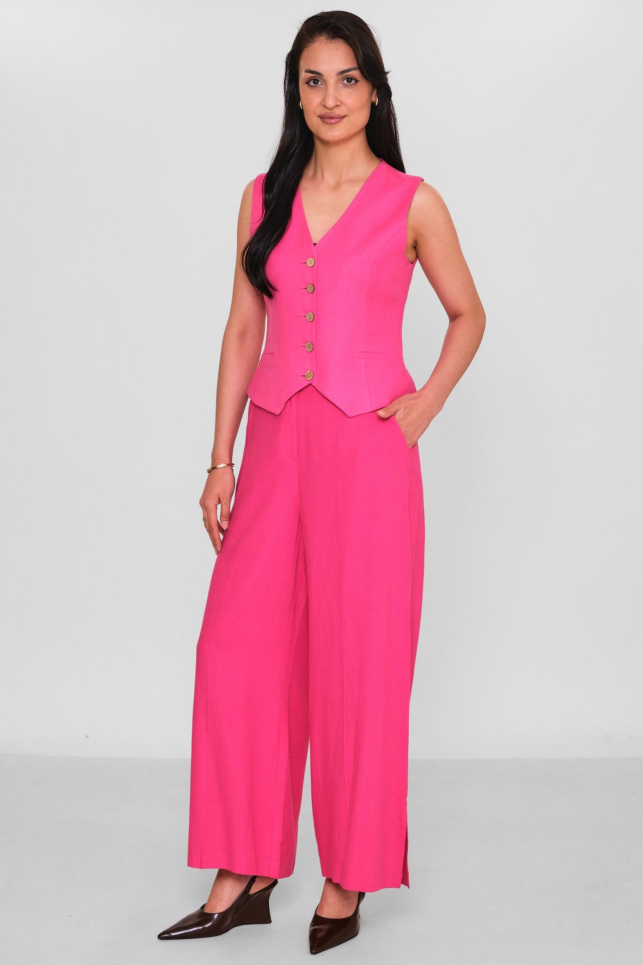 Fimore - Regular Size Waistcoat (FMR26Y7359-7) - 8690200188176