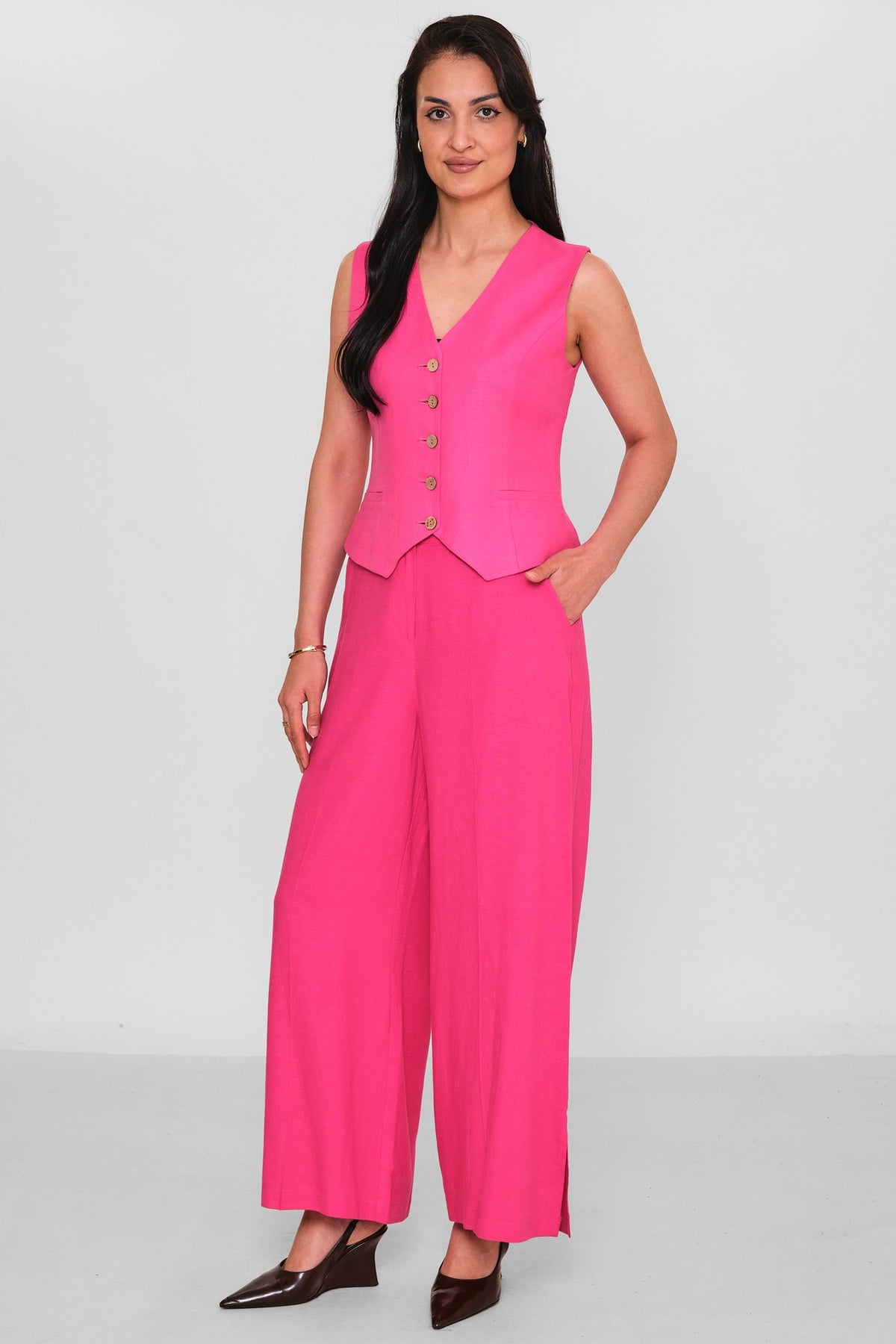 Fimore - Regular Size Waistcoat (FMR26Y7359-7) - 8690200188176