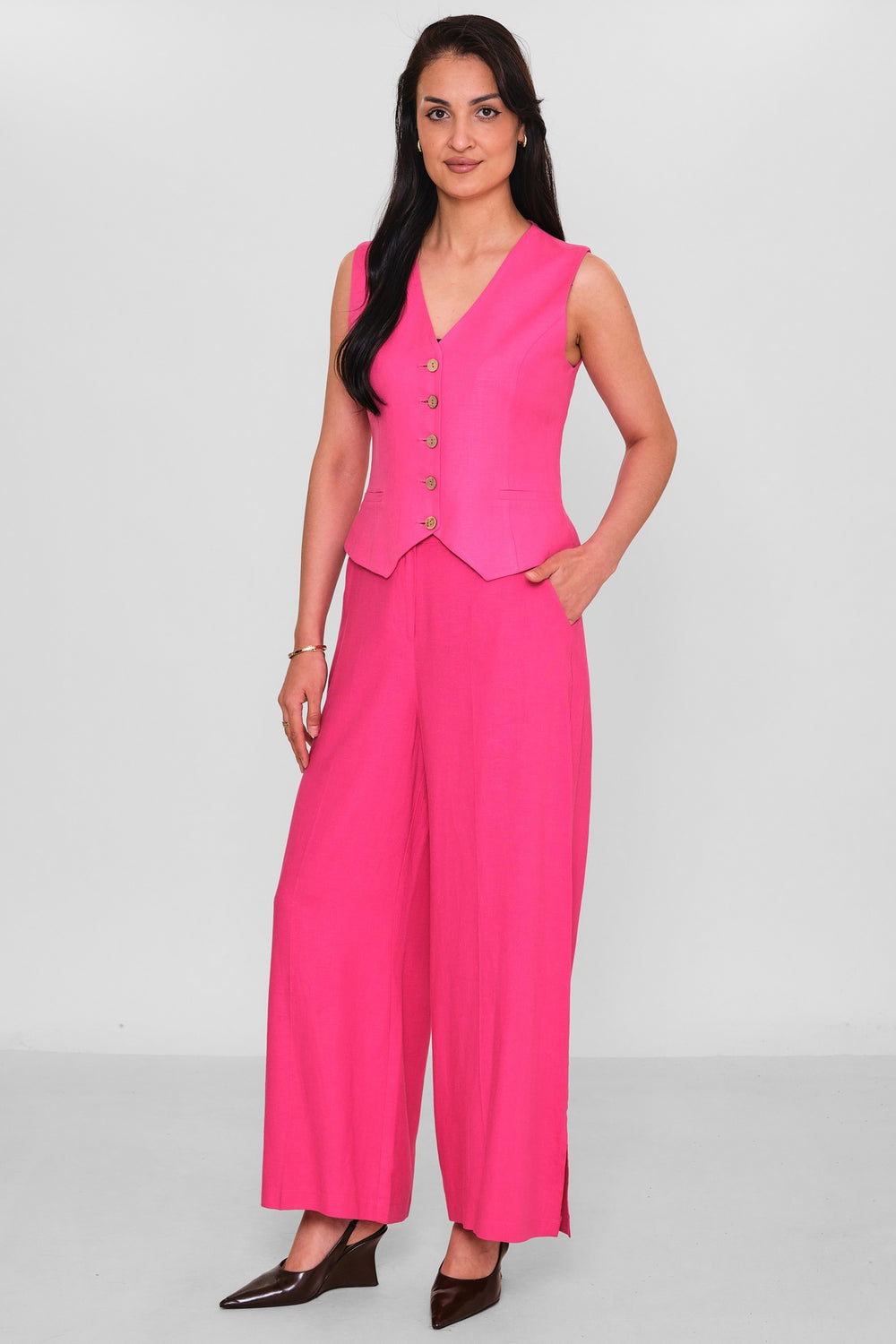 Fimore - Regular Size Waistcoat (FMR26Y7359-7) - 8690200188176