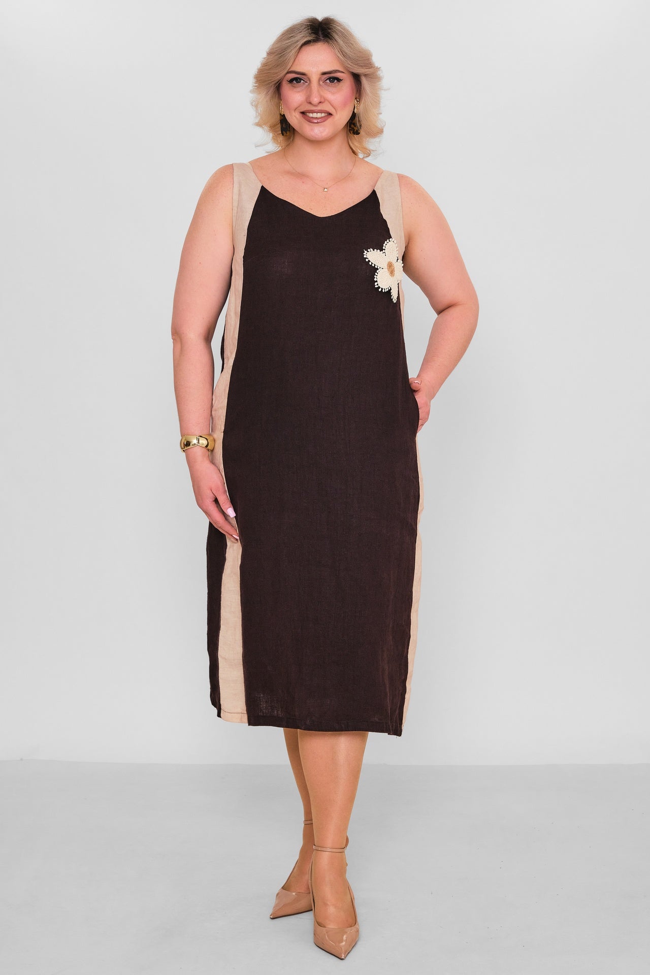 Ebberro - Plus Size Dress (EBR26Y12526BB) - 8690200189302