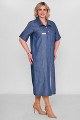 Ebberro - Plus Size Dress (EBR26Y13926BB) - 8690200189333