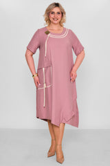 Ebberro - Plus Size Dress (EBR26Y25933BB) - 8690200189364