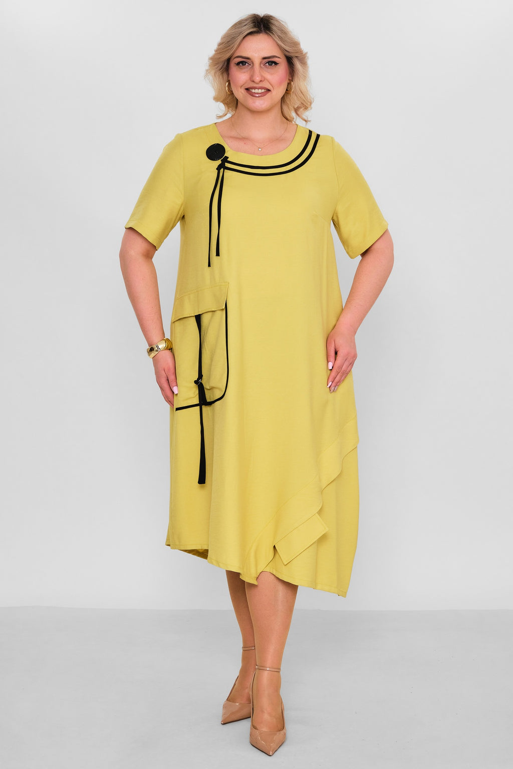 Ebberro - Plus Size Dress (EBR26Y25933BB) - 8690200189371
