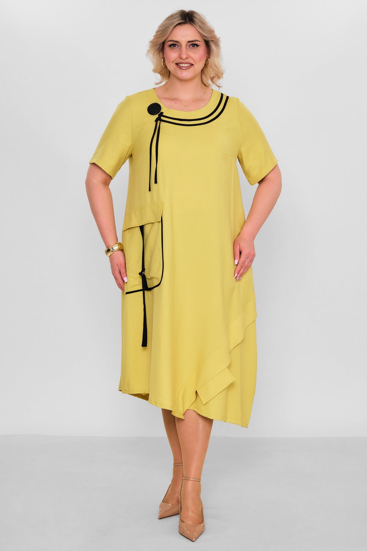 Ebberro - Plus Size Dress (EBR26Y25933BB) - 8690200189371