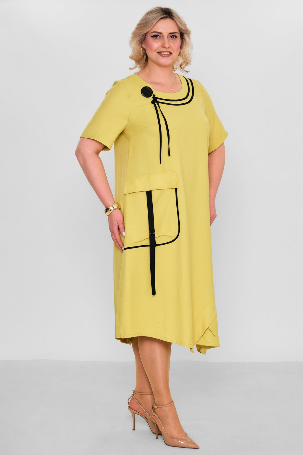 Ebberro - Plus Size Dress (EBR26Y25933BB) - 8690200189371
