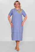 Ebberro - Plus Size Dress (EBR26Y6784BB) - 8690200189401