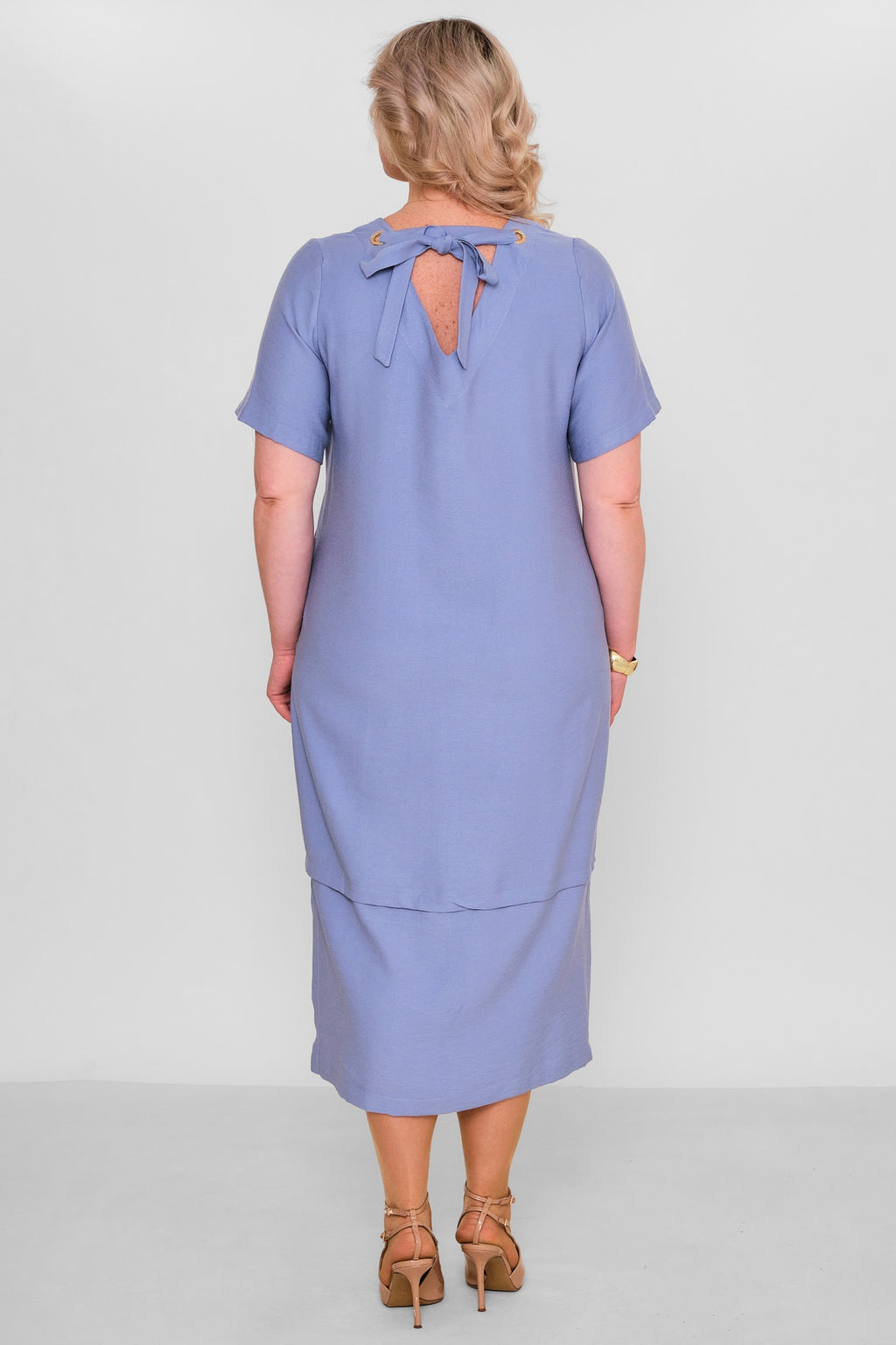 Ebberro - Plus Size Dress (EBR26Y6784BB) - 8690200189401