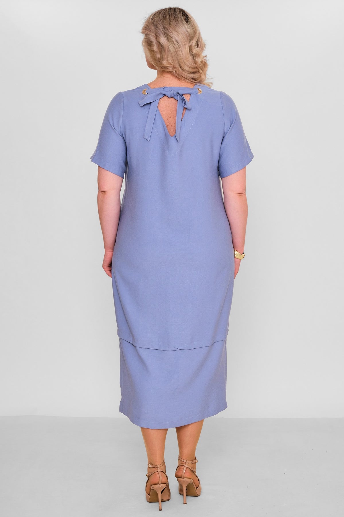 Ebberro - Plus Size Dress (EBR26Y6784BB) - 8690200189401