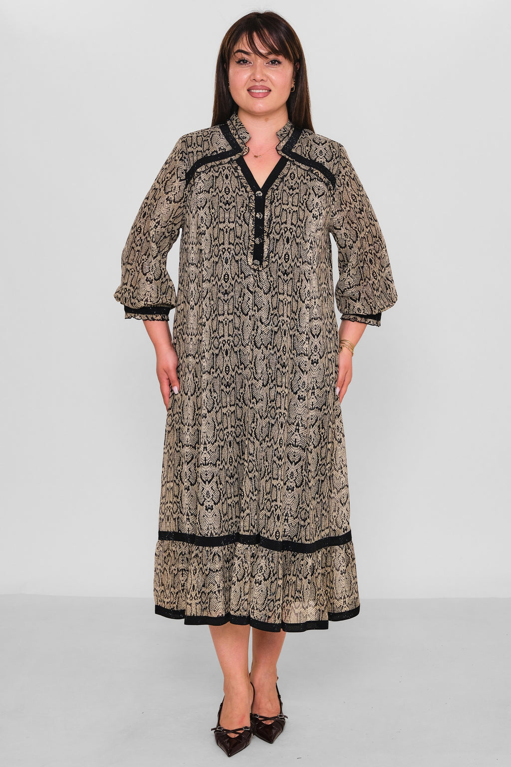 Gumanize - Plus Size Dress (GMZ2026-186-7343) - 8690200189463