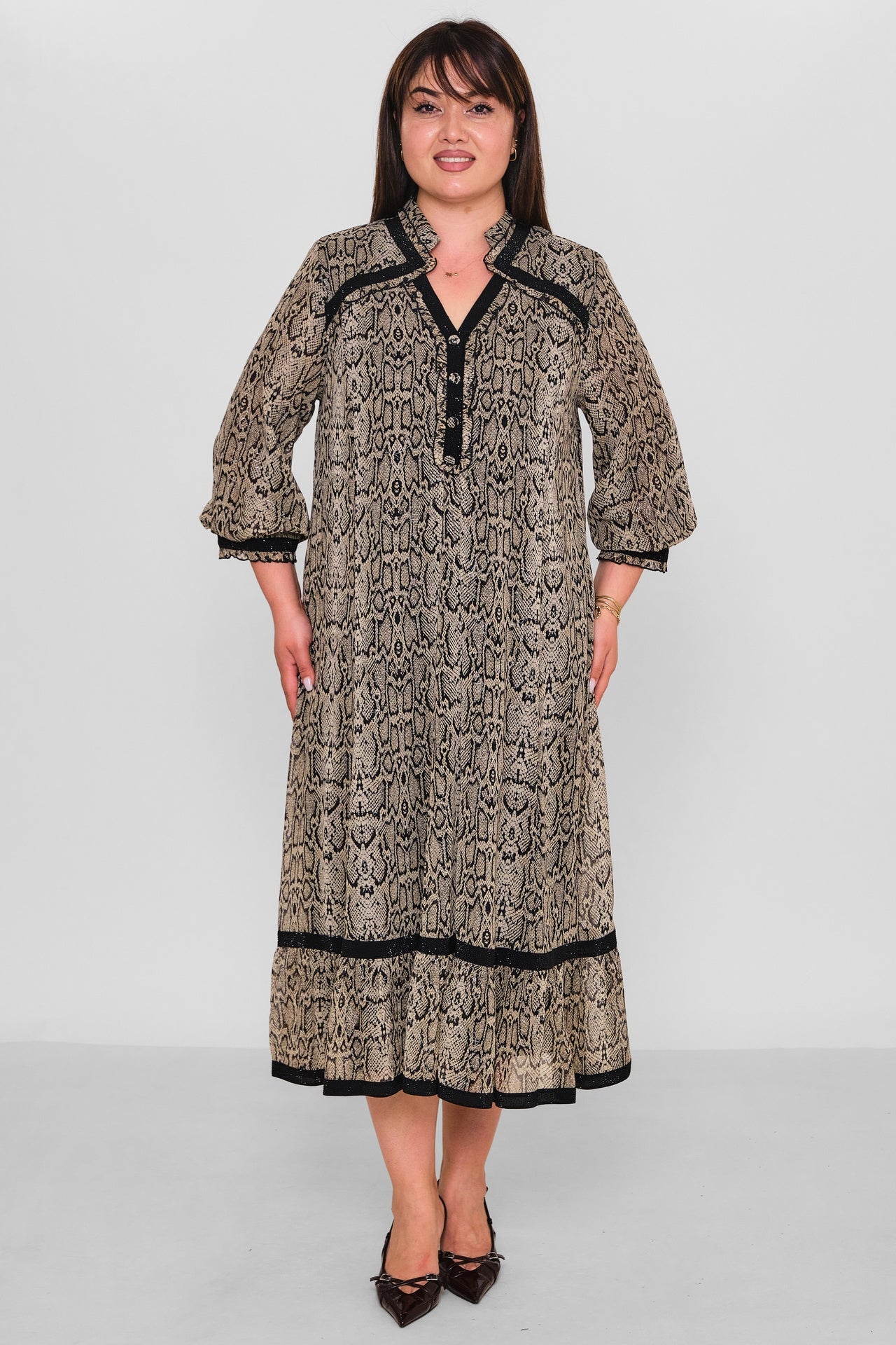 Gumanize - Plus Size Dress (GMZ2026-186-7343) - 8690200189463