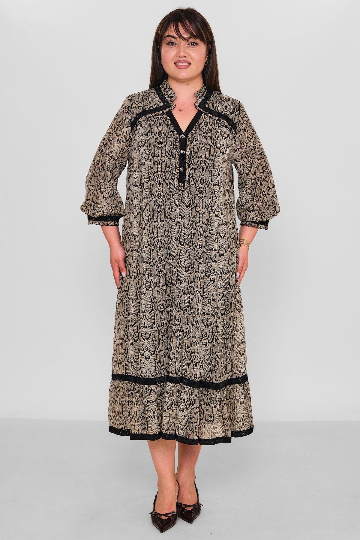 Gumanize - Plus Size Dress (GMZ2026-186-7343) - 8690200189463