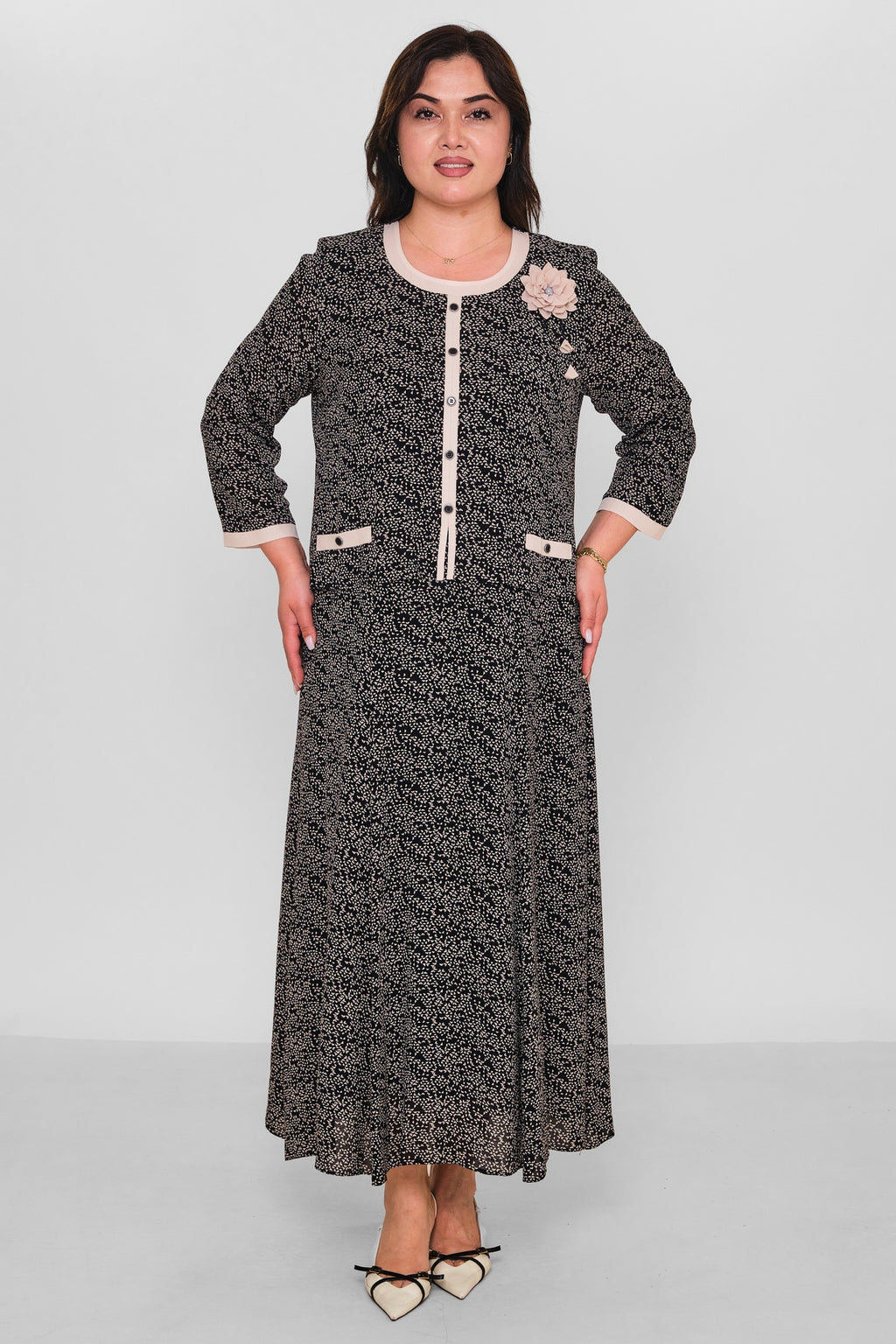 Gumanize - Plus Size Dress (GMZ2026-1002-7934) - 8690200189876
