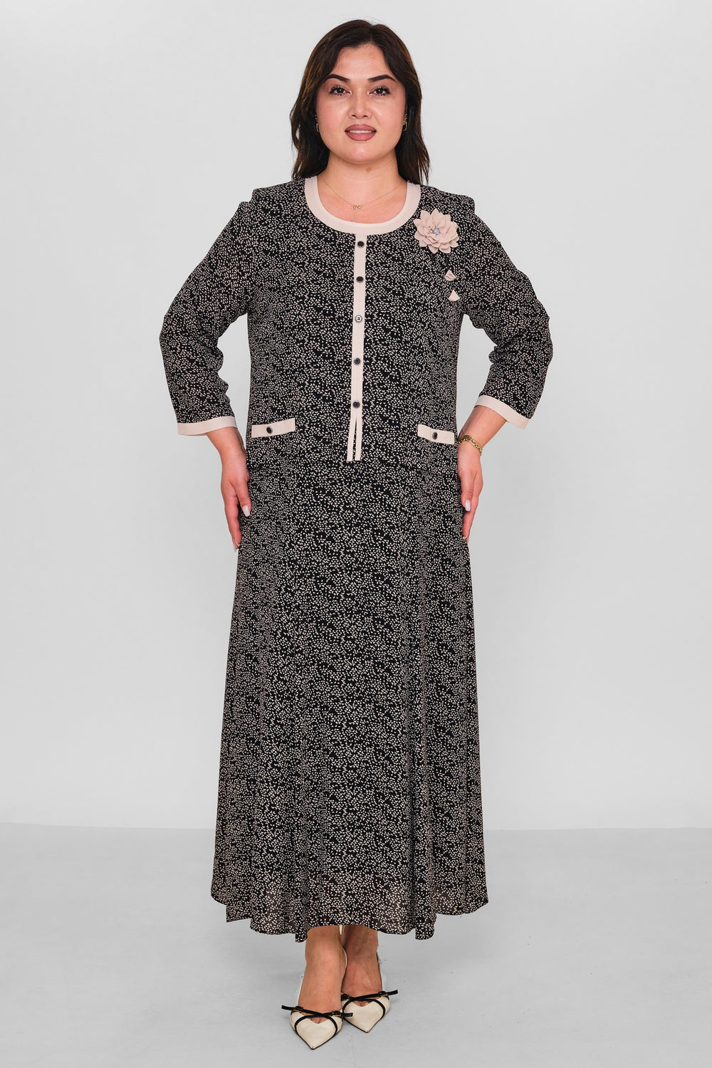 Gumanize - Plus Size Dress (GMZ2026-1002-7934) - 8690200189876