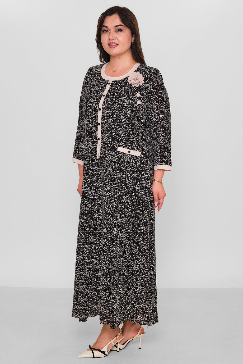 Gumanize - Plus Size Dress (GMZ2026-1002-7934) - 8690200189876