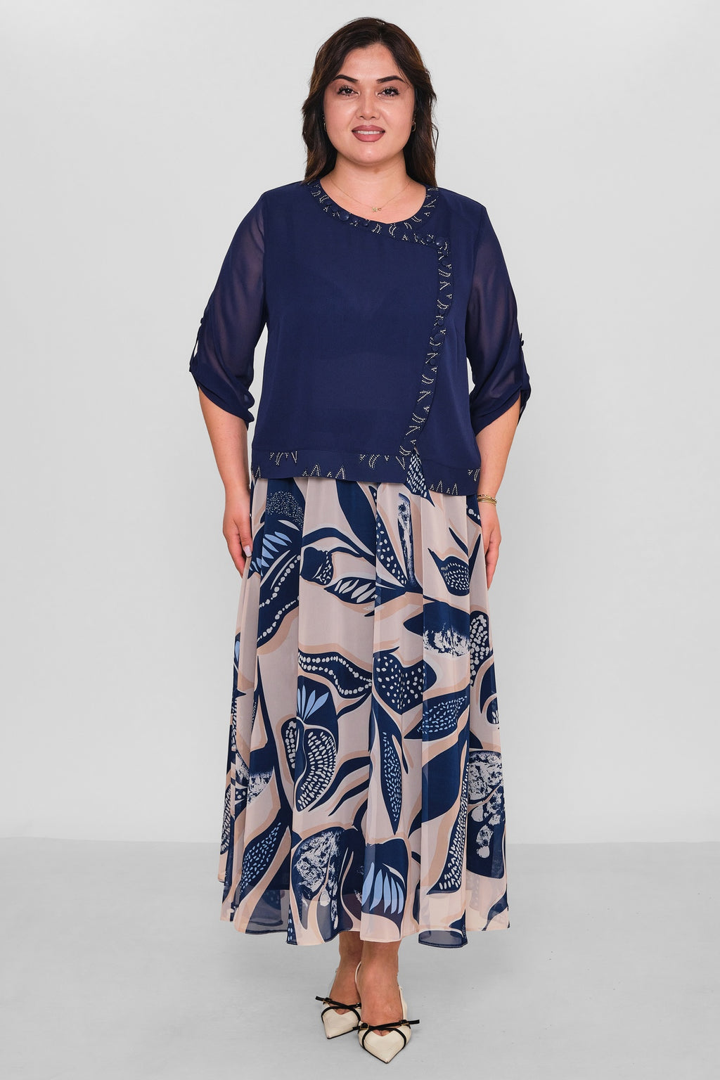 Gumanize - Plus Size Suit (GMZTK442-8049) - 8690200189890