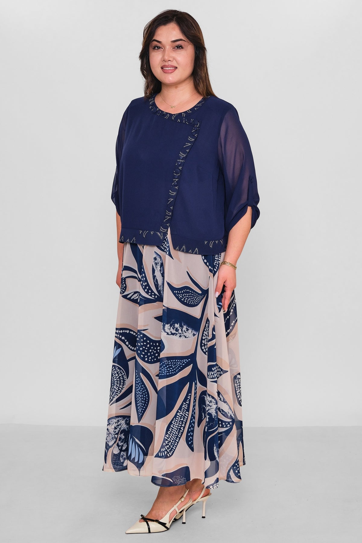 Gumanize - Plus Size Suit (GMZTK442-8049) - 8690200189890
