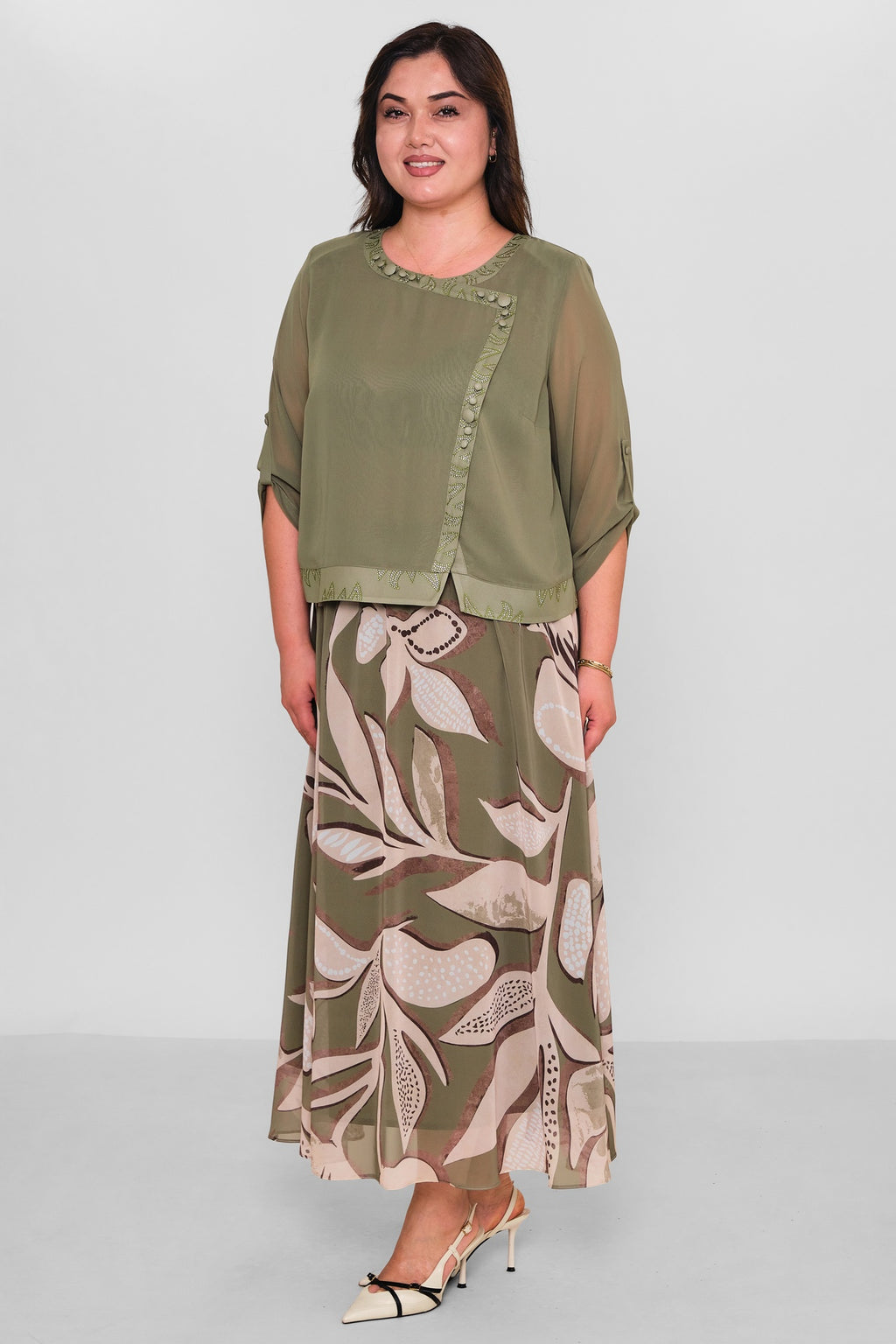 Gumanize - Plus Size Suit (GMZTK442-8049) - 8690200189906