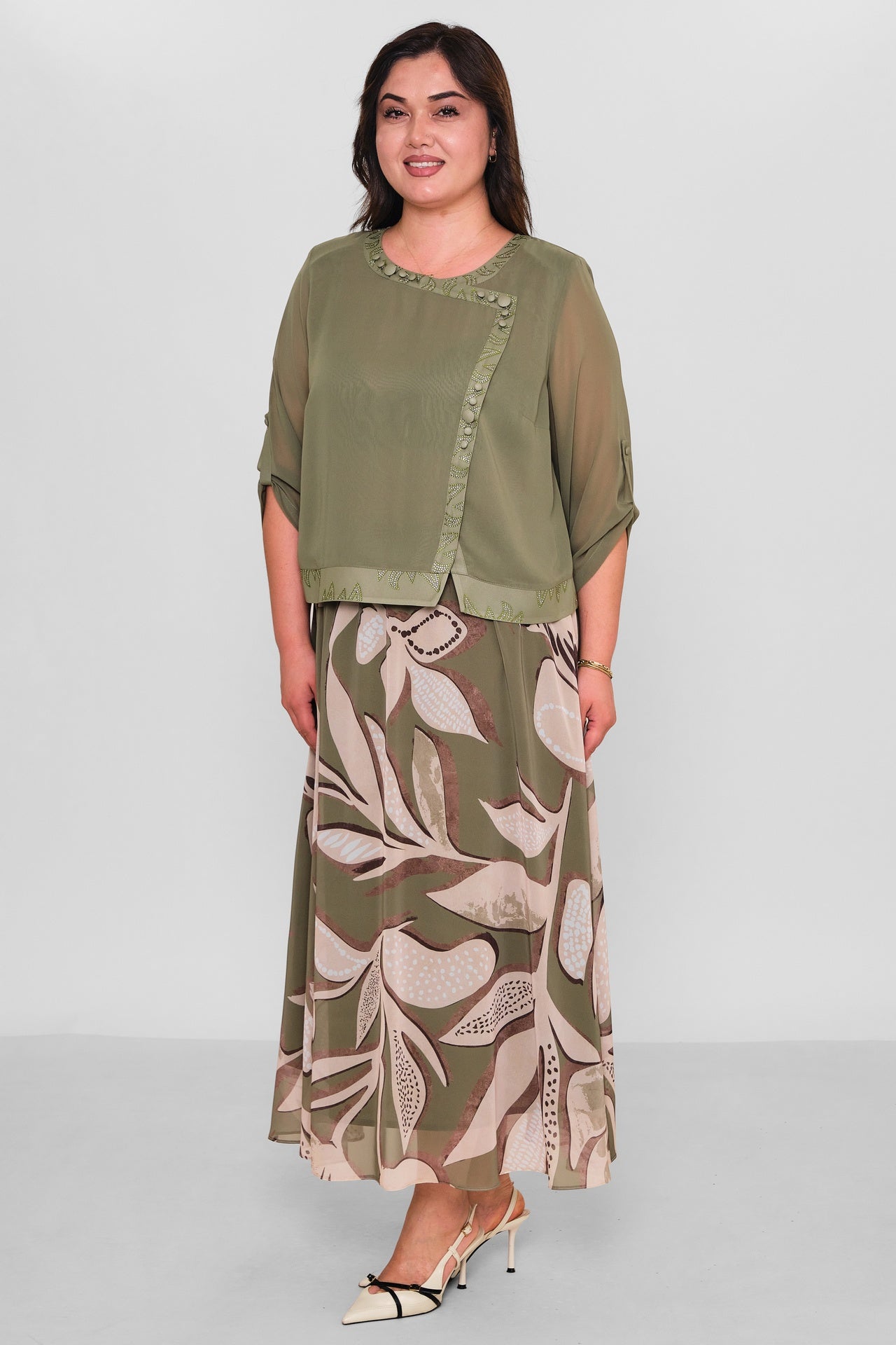 Gumanize - Plus Size Suit (GMZTK442-8049) - 8690200189906