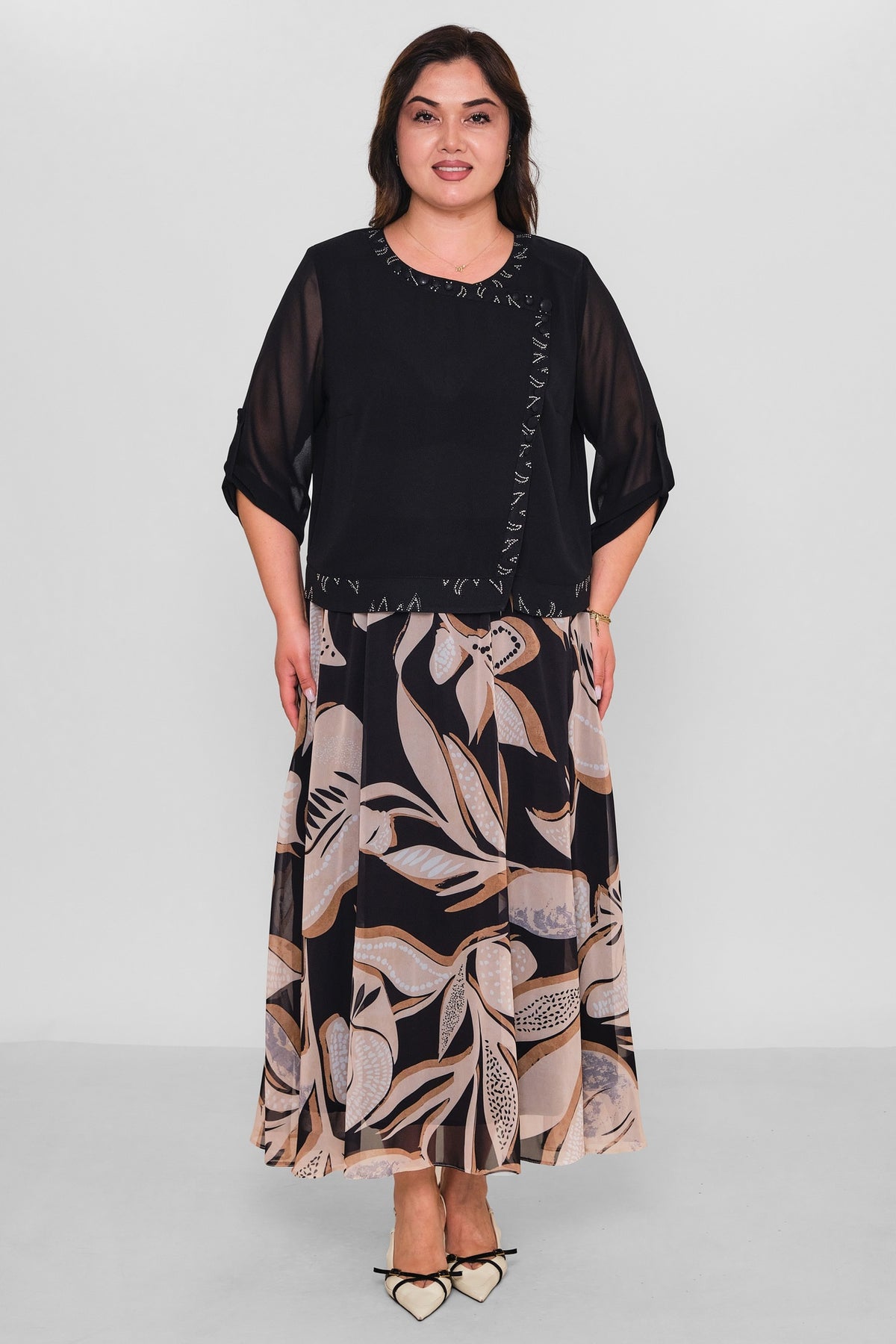 Gumanize - Plus Size Suit (GMZTK442-8049) - 8690200189913