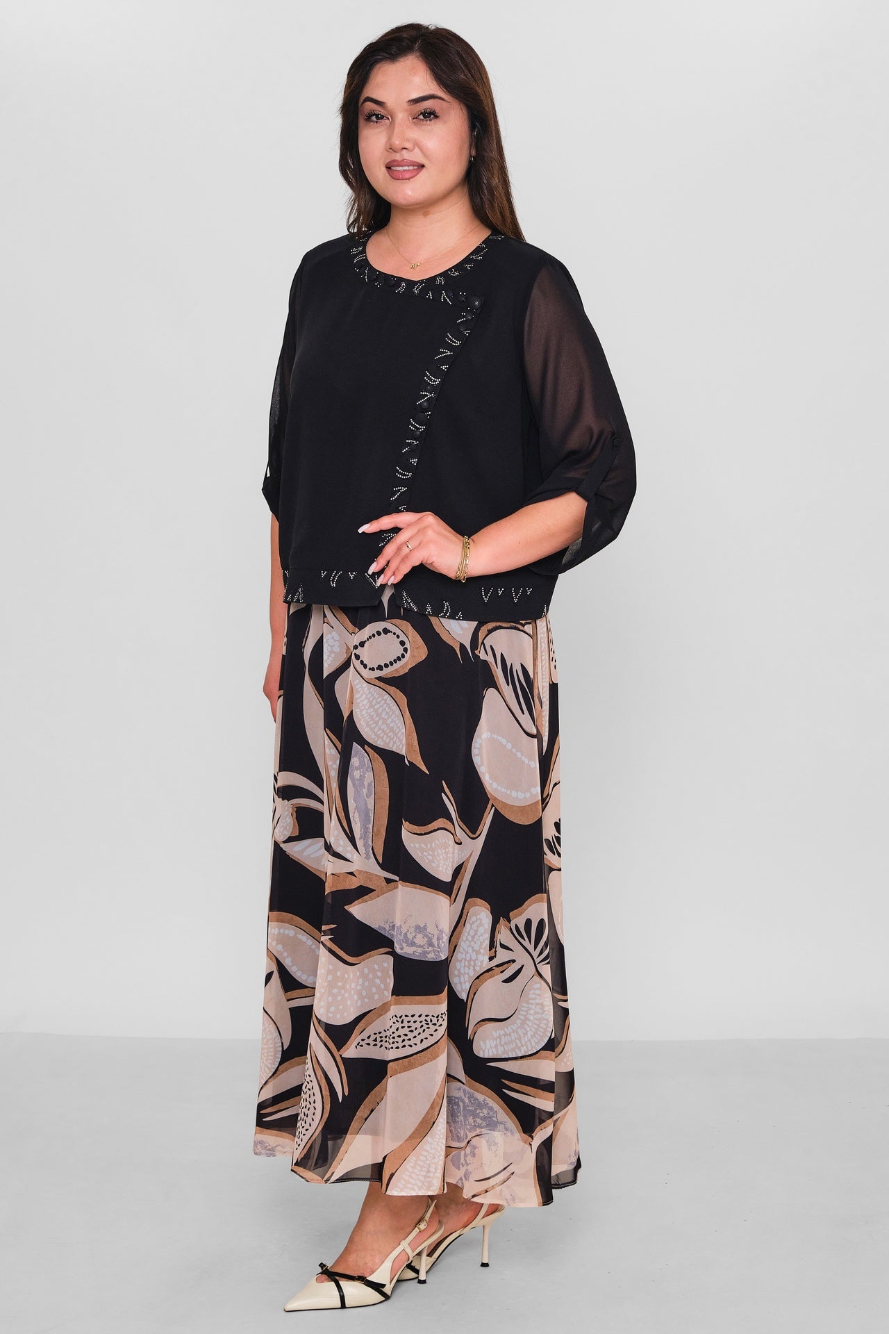 Gumanize - Plus Size Suit (GMZTK442-8049) - 8690200189913