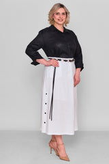 Salkim - Plus Size Skirt (SLK26Y16040BB) - 8690200189944
