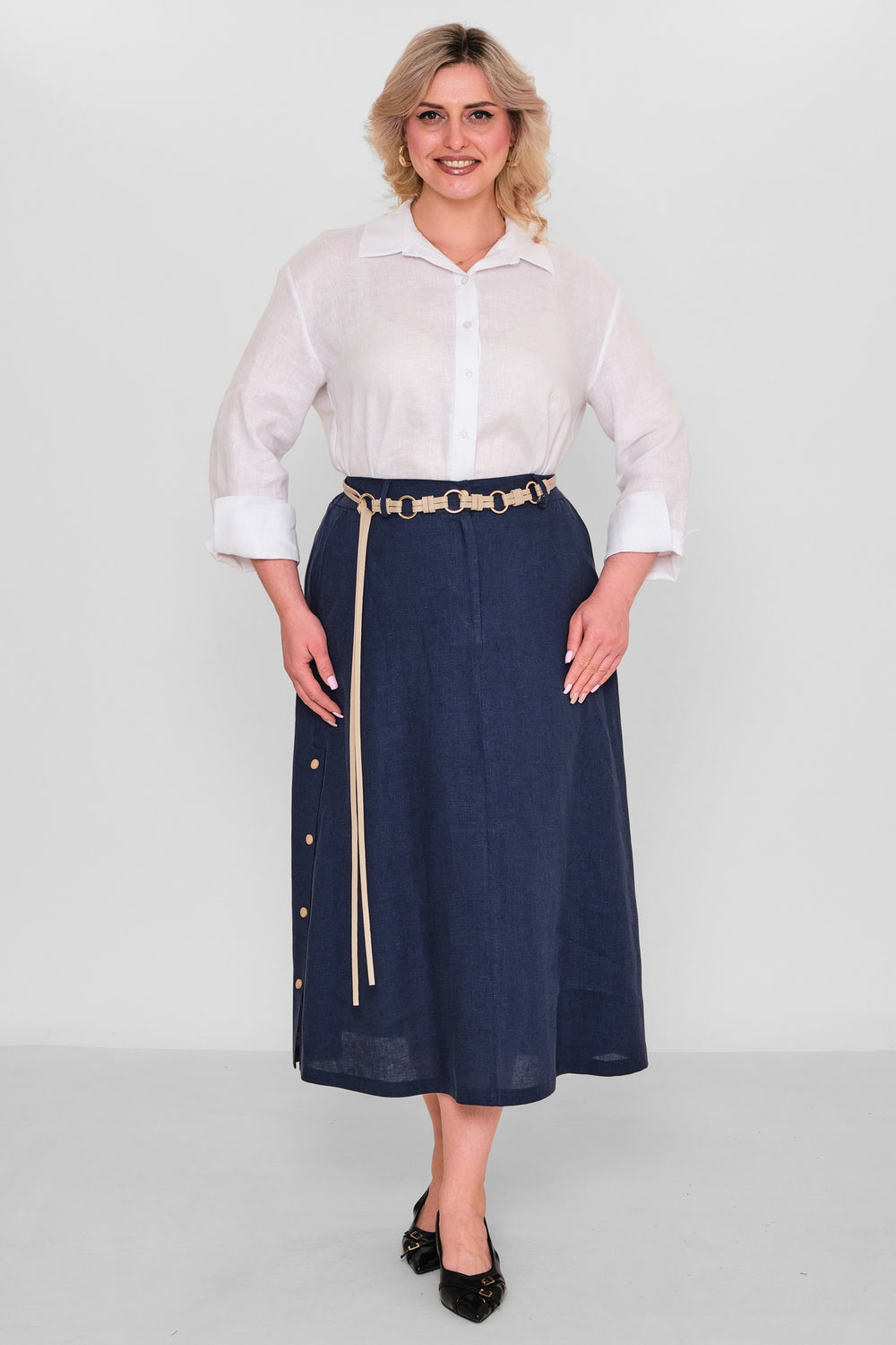 Salkim - Plus Size Skirt (SLK26Y16040BB) - 8690200189951