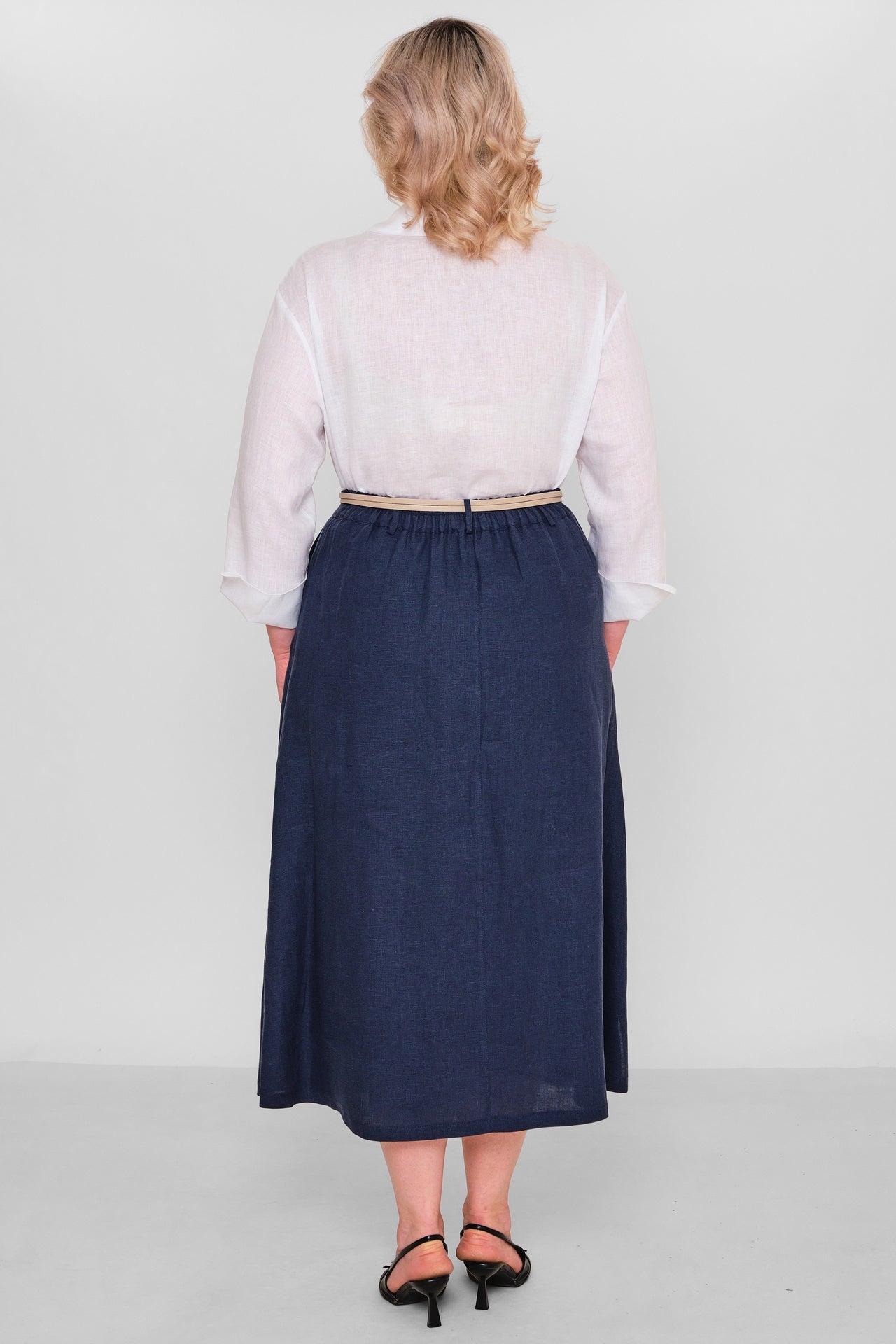 Salkim - Plus Size Skirt (SLK26Y16040BB) - 8690200189951