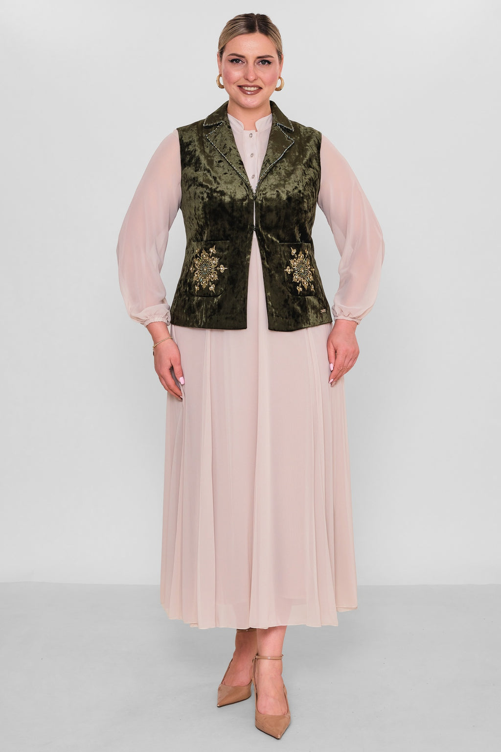Ksas - Plus Size Waistcoat (KSAS4131) - 8690200190063