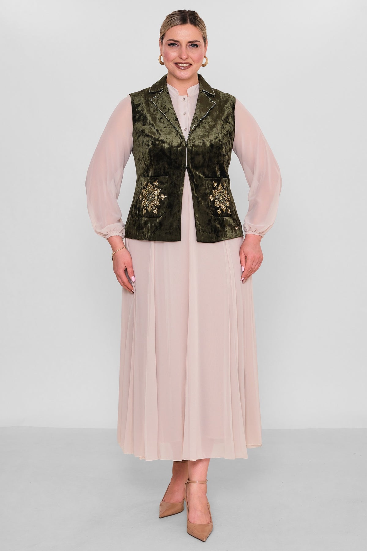 Ksas - Plus Size Waistcoat (KSAS4131) - 8690200190063