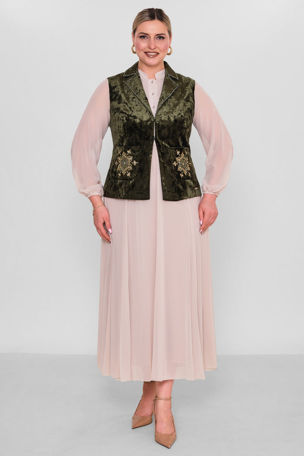 Ksas - Plus Size Waistcoat (KSAS4131) - 8690200190063