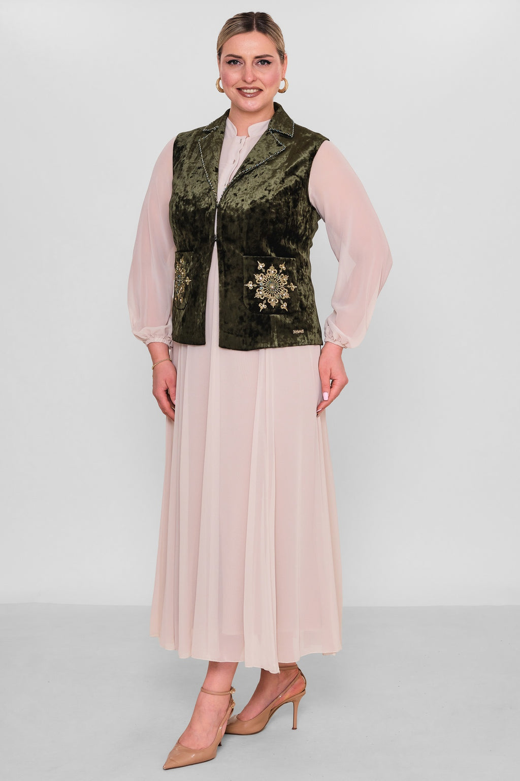 Ksas - Plus Size Waistcoat (KSAS4131) - 8690200190063