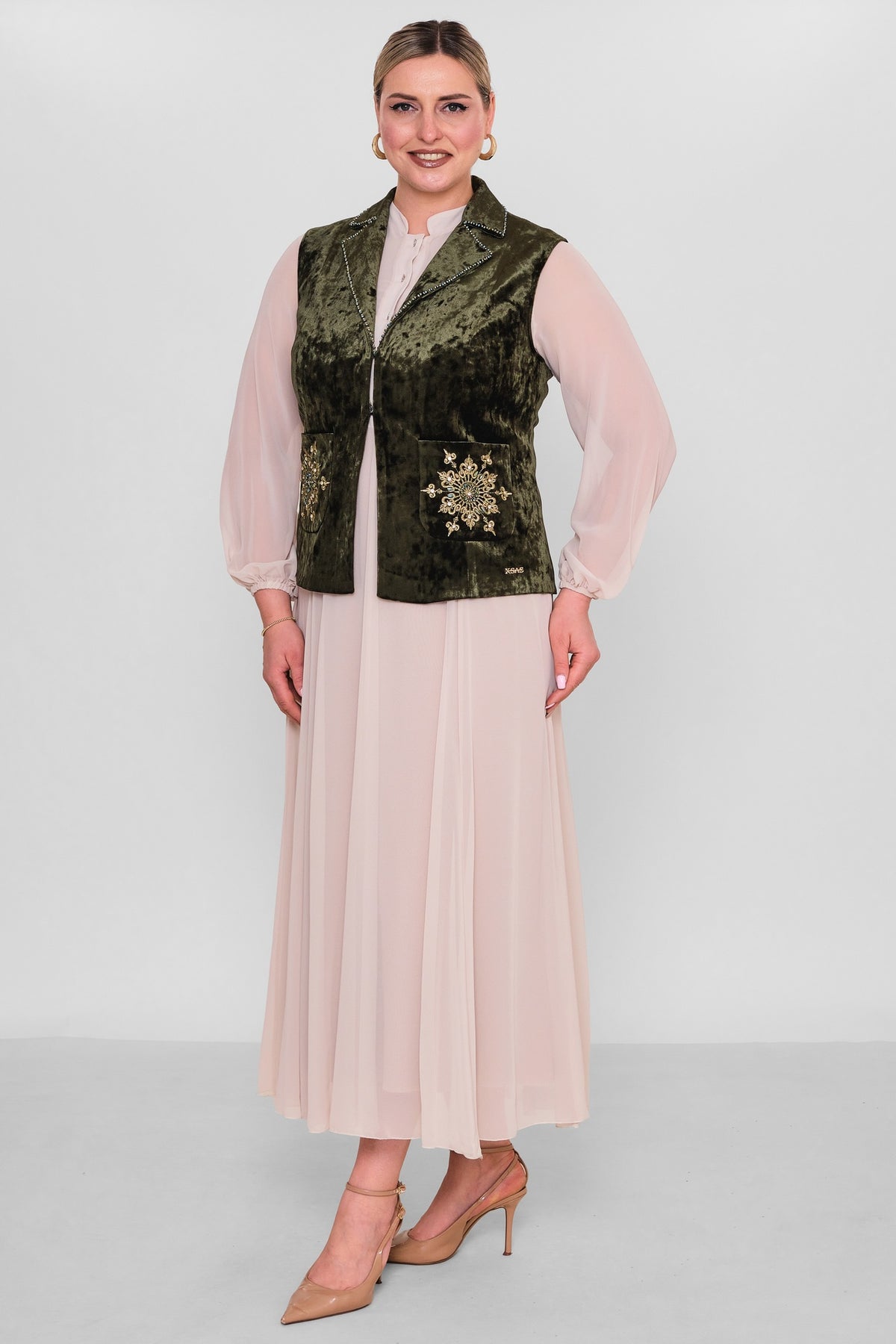 Ksas - Plus Size Waistcoat (KSAS4131) - 8690200190063