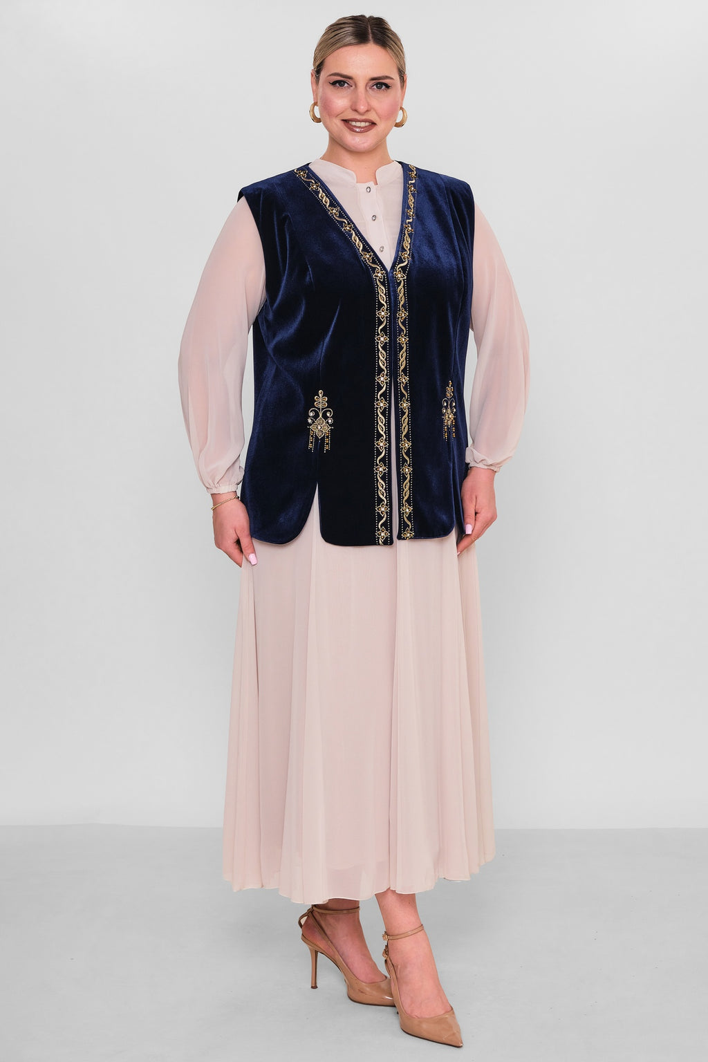 Ksas - Extended Plus Size Waistcoat (KSAS4155-1) - 8690200190094