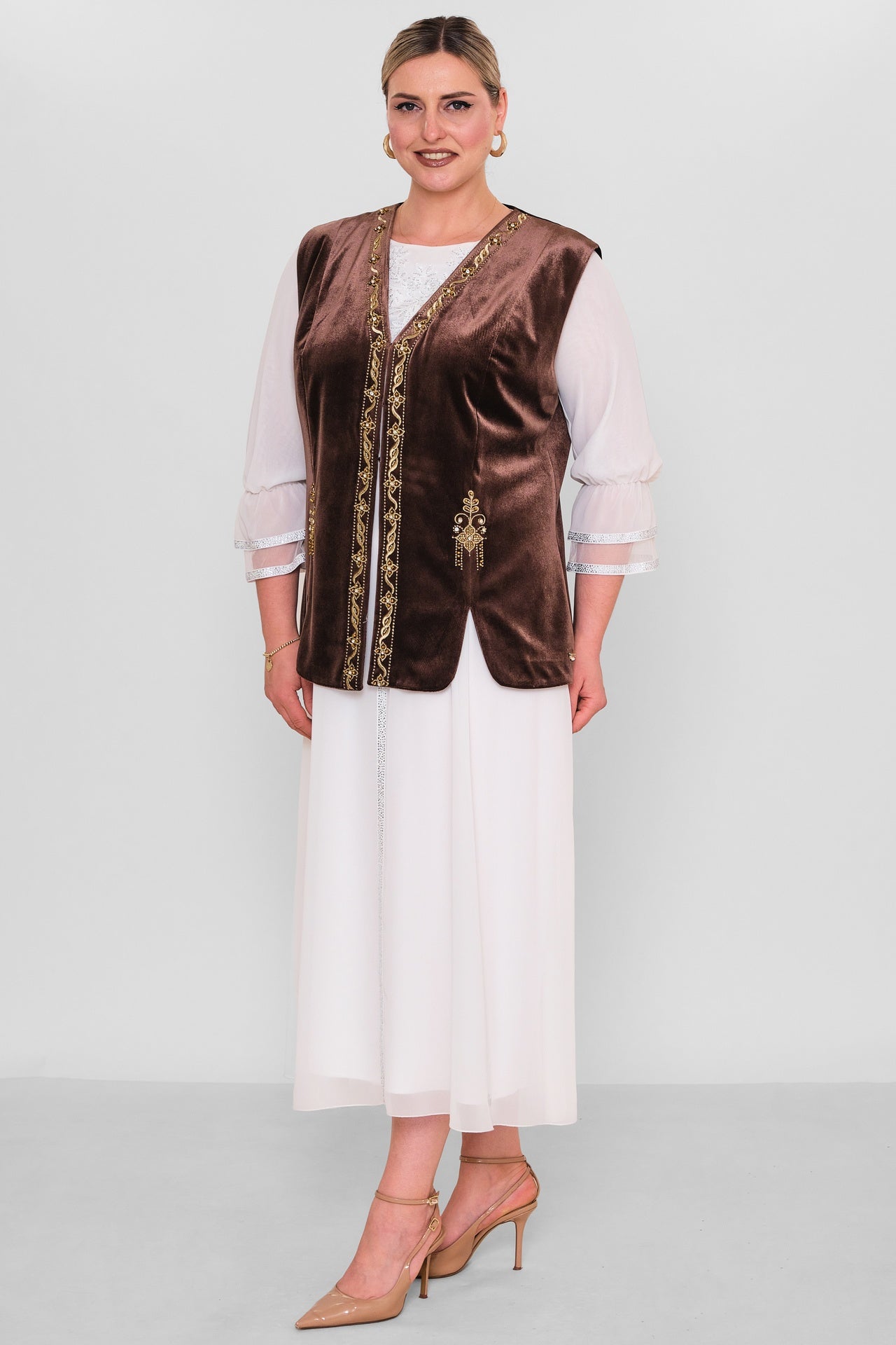 Ksas - Extended Plus Size Waistcoat (KSAS4155-1) - 8690200190100
