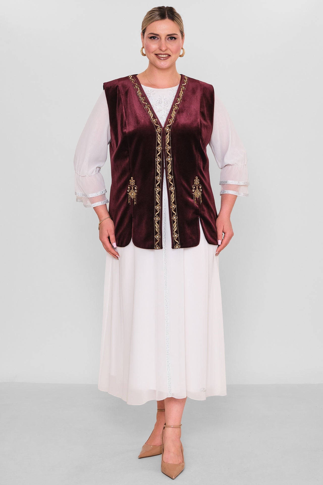 Ksas - Extended Plus Size Waistcoat (KSAS4155-1) - 8690200190117