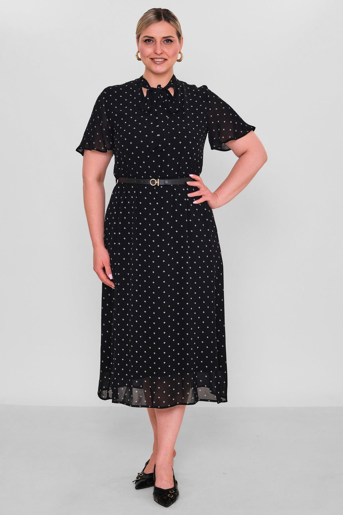 Revaro - Plus Size Dress (RVR26YBS-2706) - 8690200190889